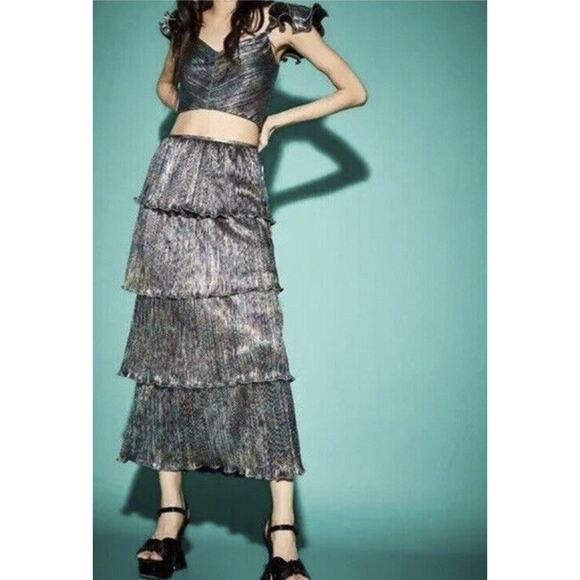 Free People Saylor Gianna Skirt Set S